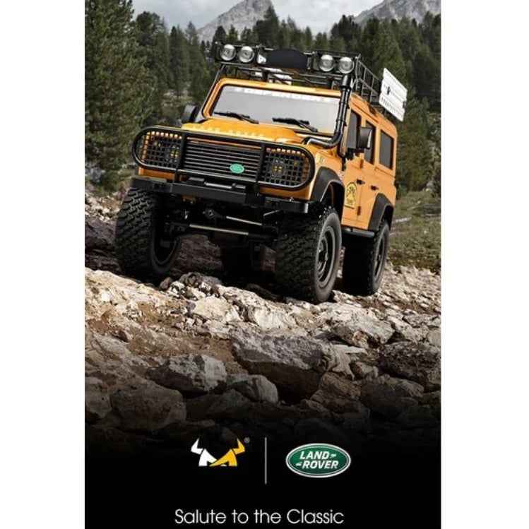 MN Model 1/18 Land Rover Defender RTR RC Crawler (Yellow)