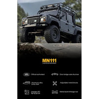 MN Model 1/18 Land Rover Defender RTR RC Crawler (Yellow)
