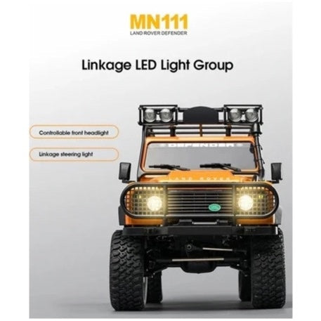 MN Model 1/18 Land Rover Defender RTR RC Crawler (Black)