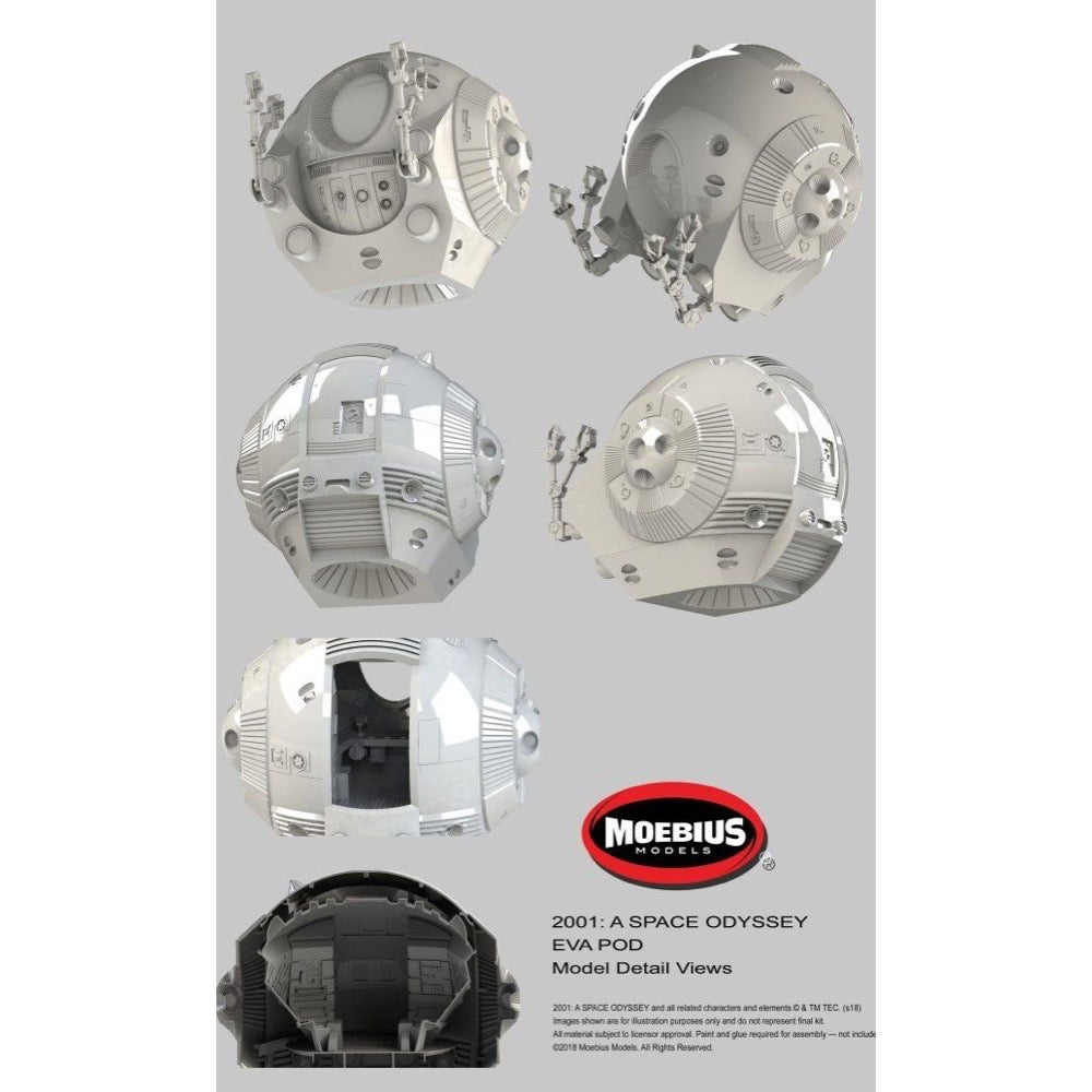 Moebius 2001-4 1/8 EVA Pod 2001 A Space Odyssey