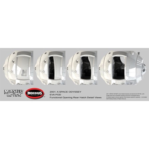 Moebius 2001-4 1/8 EVA Pod 2001 A Space Odyssey