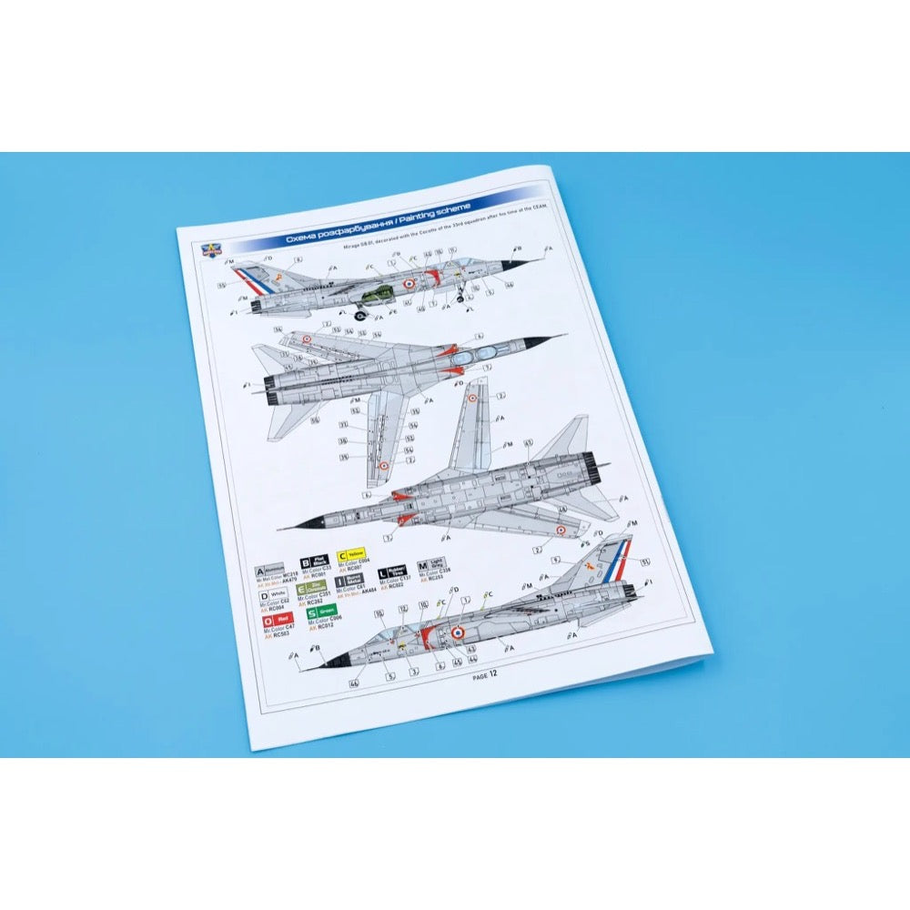 Modelsvit 72056 1/72 Dassault Mirage GB 01 Two Seater 3800237895670