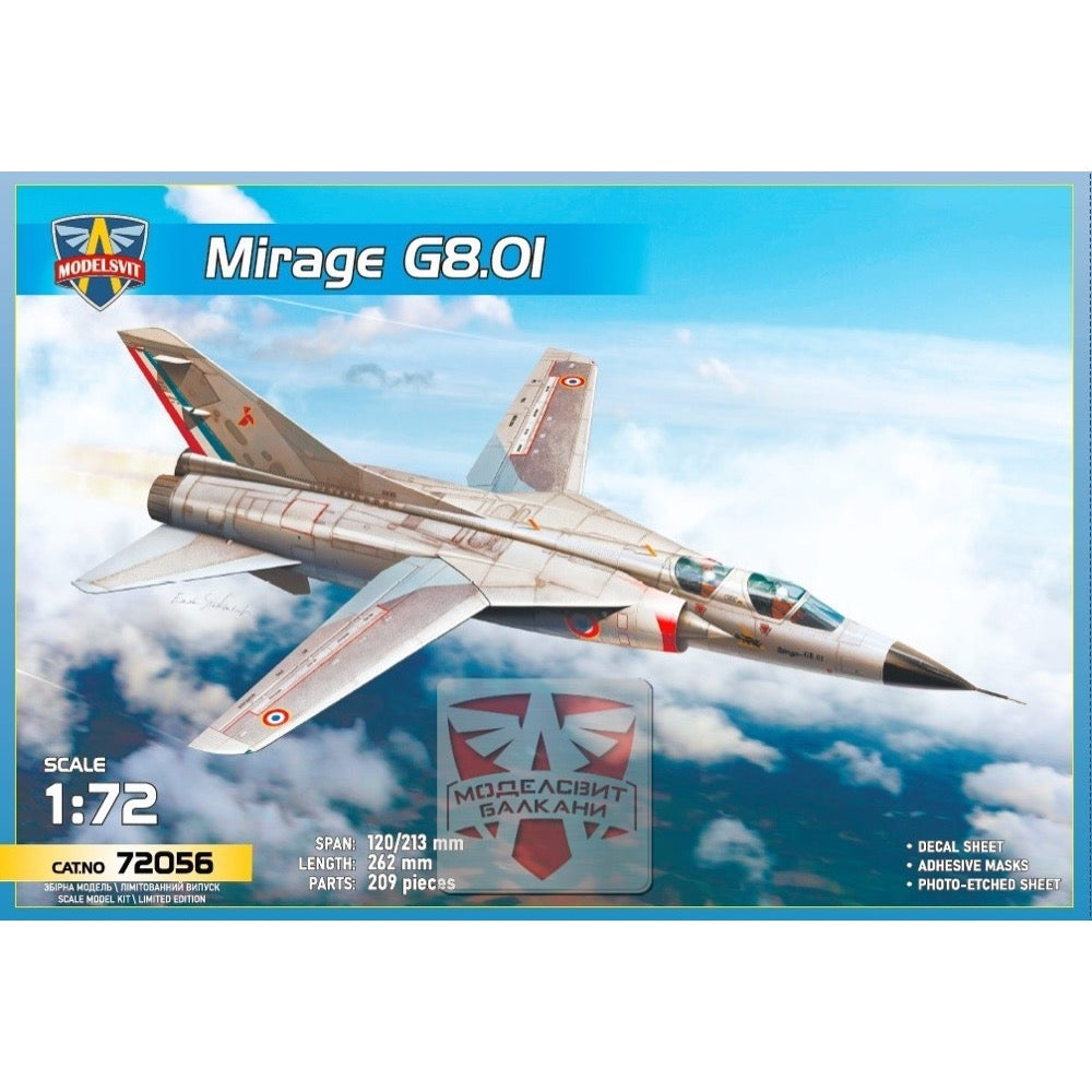 Modelsvit 72056 1/72 Dassault Mirage GB 01 Two Seater 3800237895670