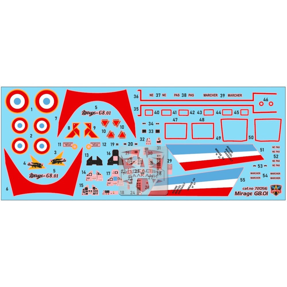 Modelsvit 72056 1/72 Dassault Mirage GB 01 Two Seater 3800237895670