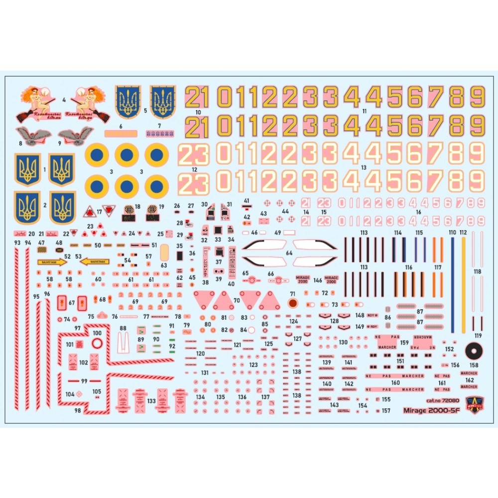 ModelSvit 72080 1/72 Mirage 2000-5F with SCALP-EG Ukraine A.F.