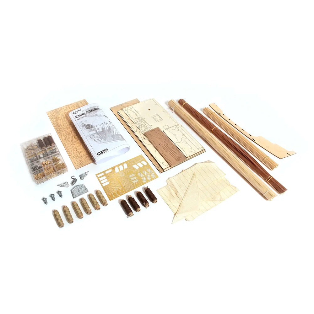 OcCre 12012 1/75 The Black Swan Wooden Model Pirate Ship Kit