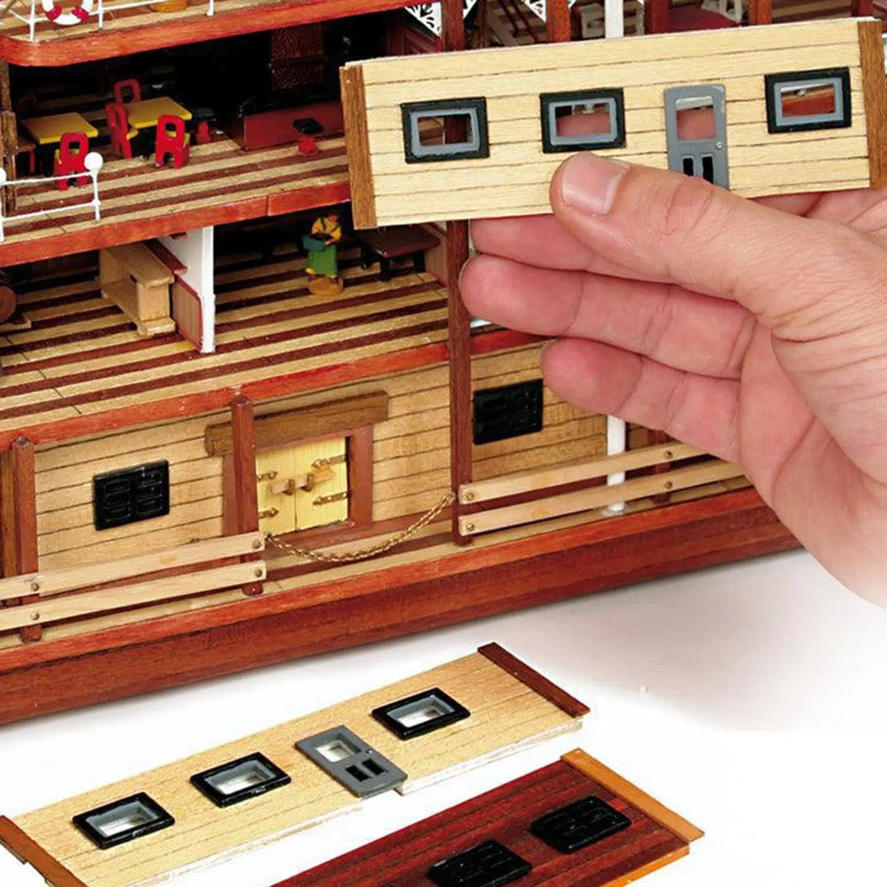 OcCre 14003 1/80 Steamboat Mississippi Wooden Model Ship Kit