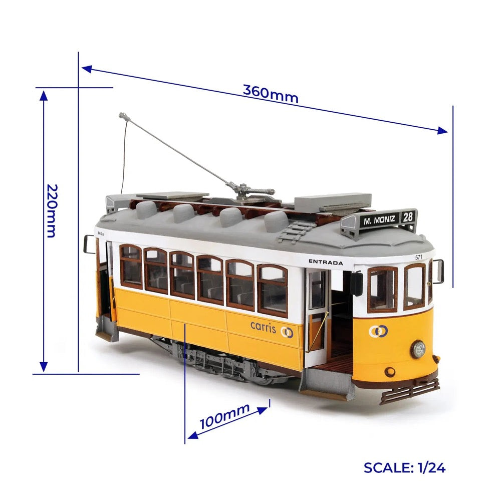 OcCre 53005 1/24 Lisboa Tram Wooden Model Kit