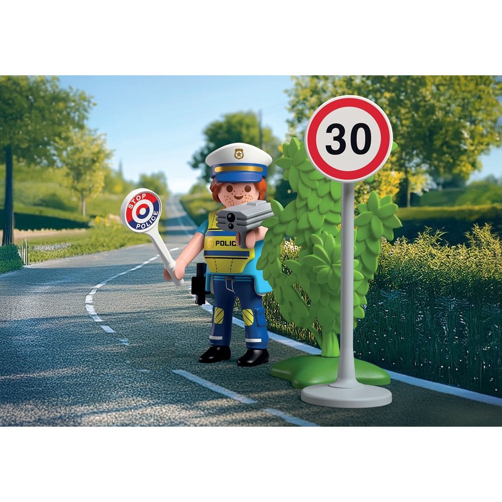Playmobil 72029 Police Officer With Speed Detector