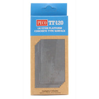 Peco LK12108 TT Platform Concrete Surface
