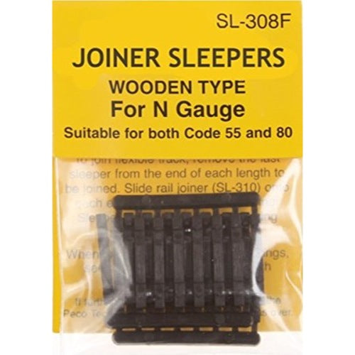 Peco SL308F N Wooden Sleepers 24 Pack