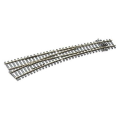 Peco SLE187 HO/OO Code 75 Left Hand Curved Turnout Electrofrog