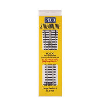 Peco SLE198 HO/OO Code 75 Large Radius Y Turnout Electrofrog | Metro Hobbies