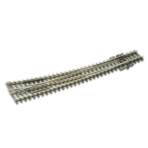 Peco SLE386 N Code 80 Right Hand Curved Turnout Electrofrog | Metro Hobbies