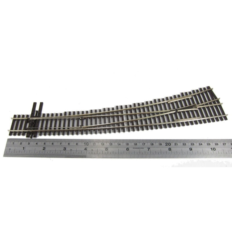 Peco SLE8377 HO/OO Code 83 Left Hand No.7 Curved Turnout Electrofrog