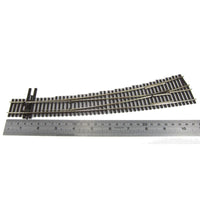 Peco SLE8377 HO/OO Code 83 Left Hand No.7 Curved Turnout Electrofrog