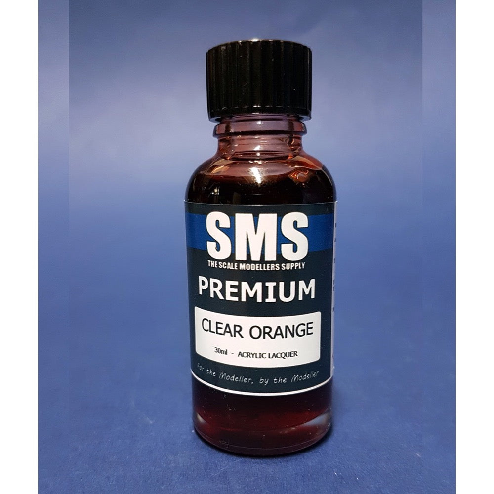 SMS PL22 Premium Acrylic Lacquer Clear Orange 30ml