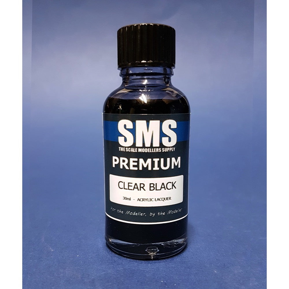 SMS PL23 Premium Acrylic Lacquer Clear Black 30ml