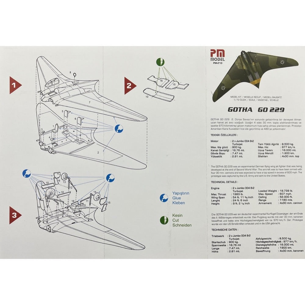 PM Models 1/72 Re-issue! Horton Ho-229A-1