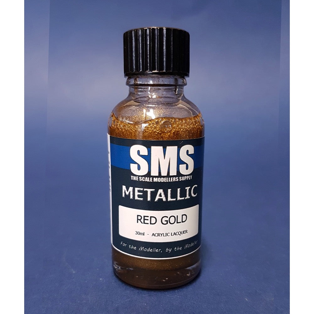 SMS PMT03 Premium Acrylic Lacquer Metallic Red Gold 30ml