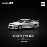 Pop Race 64-0052 1/64 Nissan GT-R R33 Nismo 400R White