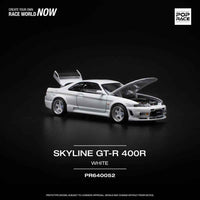 Pop Race 64-0052 1/64 Nissan GT-R R33 Nismo 400R White