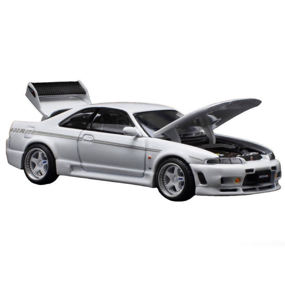 Pop Race 64-0052 1/64 Nissan GT-R R33 Nismo 400R White
