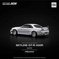 Pop Race 64-0052 1/64 Nissan GT-R R33 Nismo 400R White