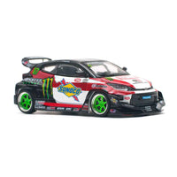 Pop Race PR64-0106 1/64 Pandem GR Yaris Daigo Saito
