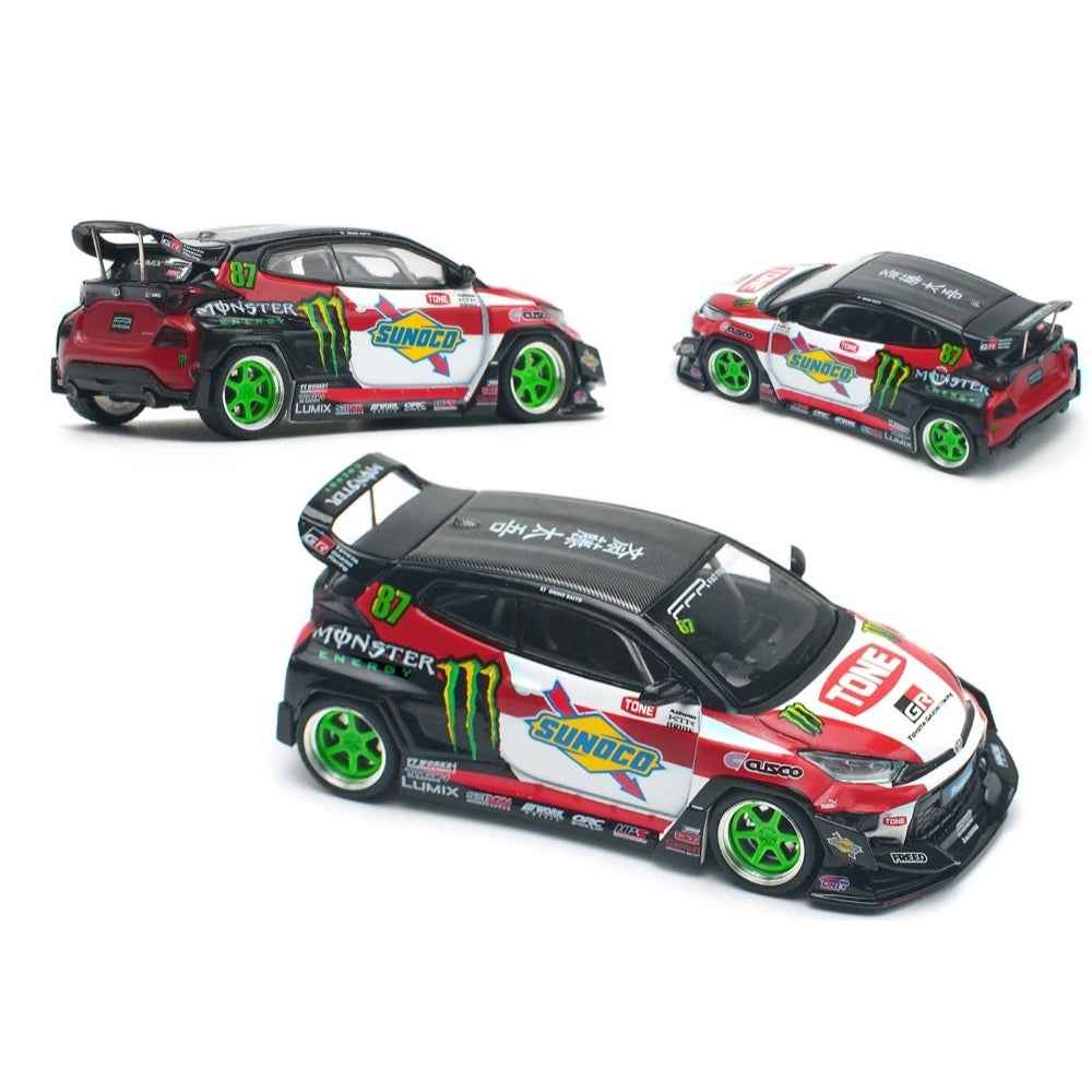 Pop Race PR64-0106 1/64 Pandem GR Yaris Daigo Saito