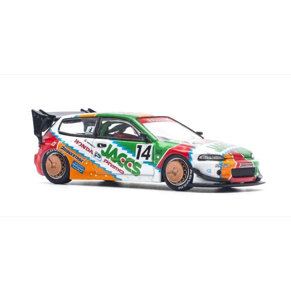 Pop Race PR64-0128 1/64 Pandem Civic EG6 V1.5 Jaccs