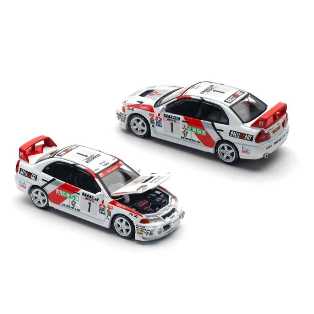 Pop Race PR64-0165 1/64 Mitsubishi Lancer Evo IV Winner Rally