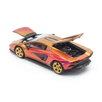 Pop Race 64-0175 1/64 Lamborghini Countach LPI 800-4 Blu Hal