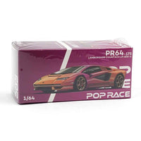 Pop Race 64-0175 1/64 Lamborghini Countach LPI 800-4 Blu Hal