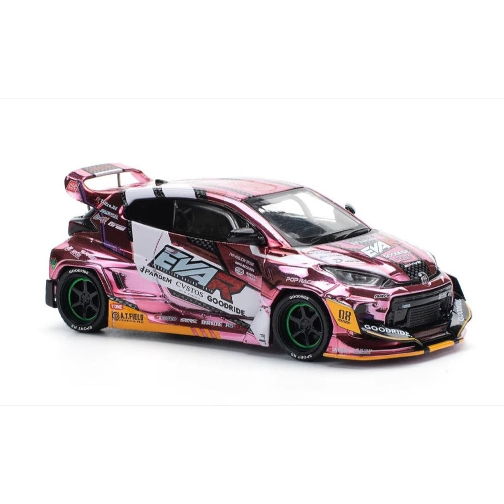 Pop Race 64-0220 1/64 Eva RT Production Modelcustom Type-08 Goodride GR Yaris