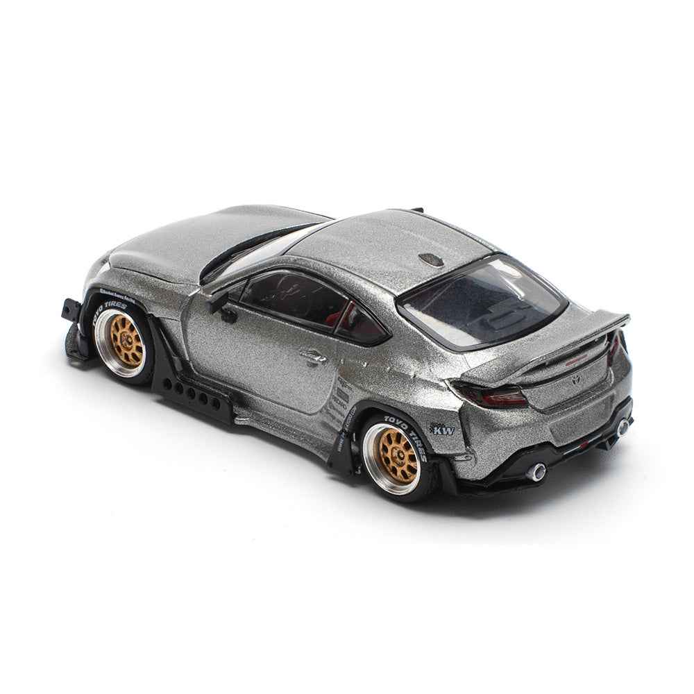 Pop Race 64-0235 1/64 Toyota GR86 Pandem Silver