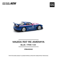 Pop Race 64-0240 1/64 Mazda RX7 Re-Amemiya Blue/Pink