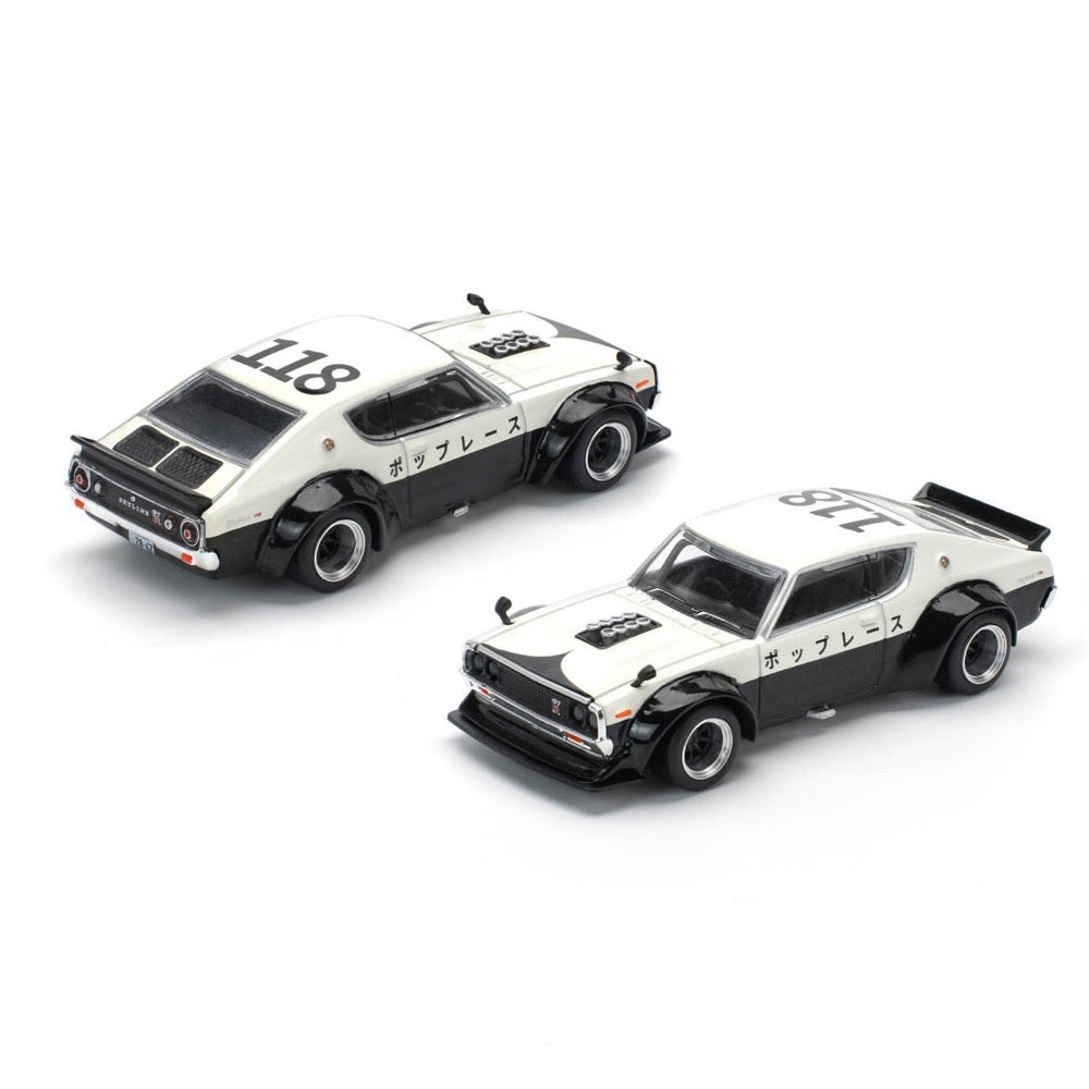 Pop Race PR64-0252 1/64 Skyline GT-R V8 Drift Kermeri NPA Style