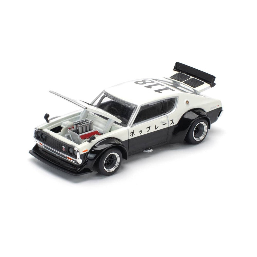 Pop Race PR64-0252 1/64 Skyline GT-R V8 Drift Kermeri NPA Style