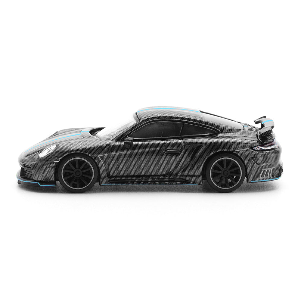Pop Race 64-0254 1/64 992 Stinger GTR Carbon Edition (Blue Line)