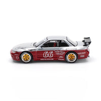 Pop Race PR64-0258 1/64 Pandem Silvia S13 Moontech Red