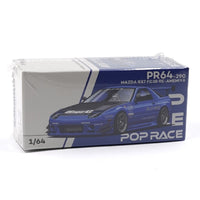 Pop Race 64-0290 1/64 Mazda RX7 (FC3S) Re-Amemiya Widebody Blue