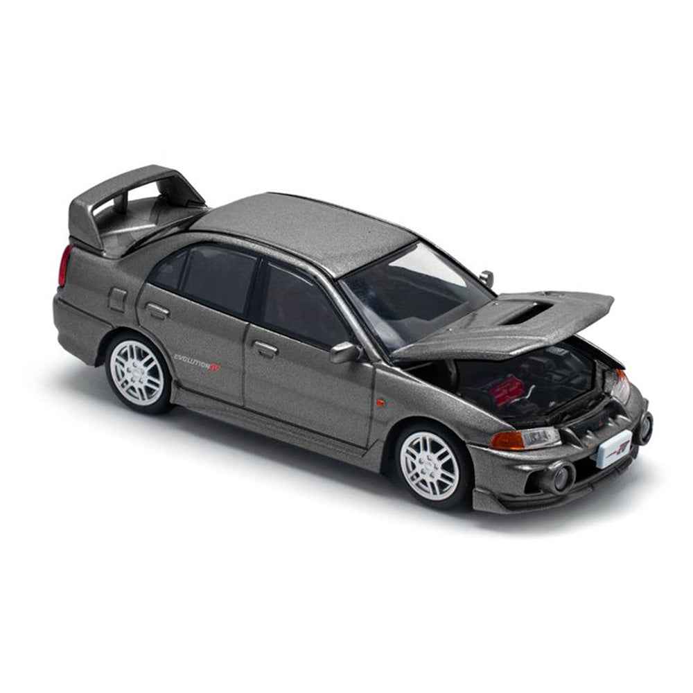 Pop Race 1/64 Mitsubishi Lancer Evolution IV Dark Grey