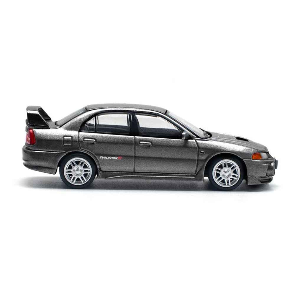 Pop Race 1/64 Mitsubishi Lancer Evolution IV Dark Grey