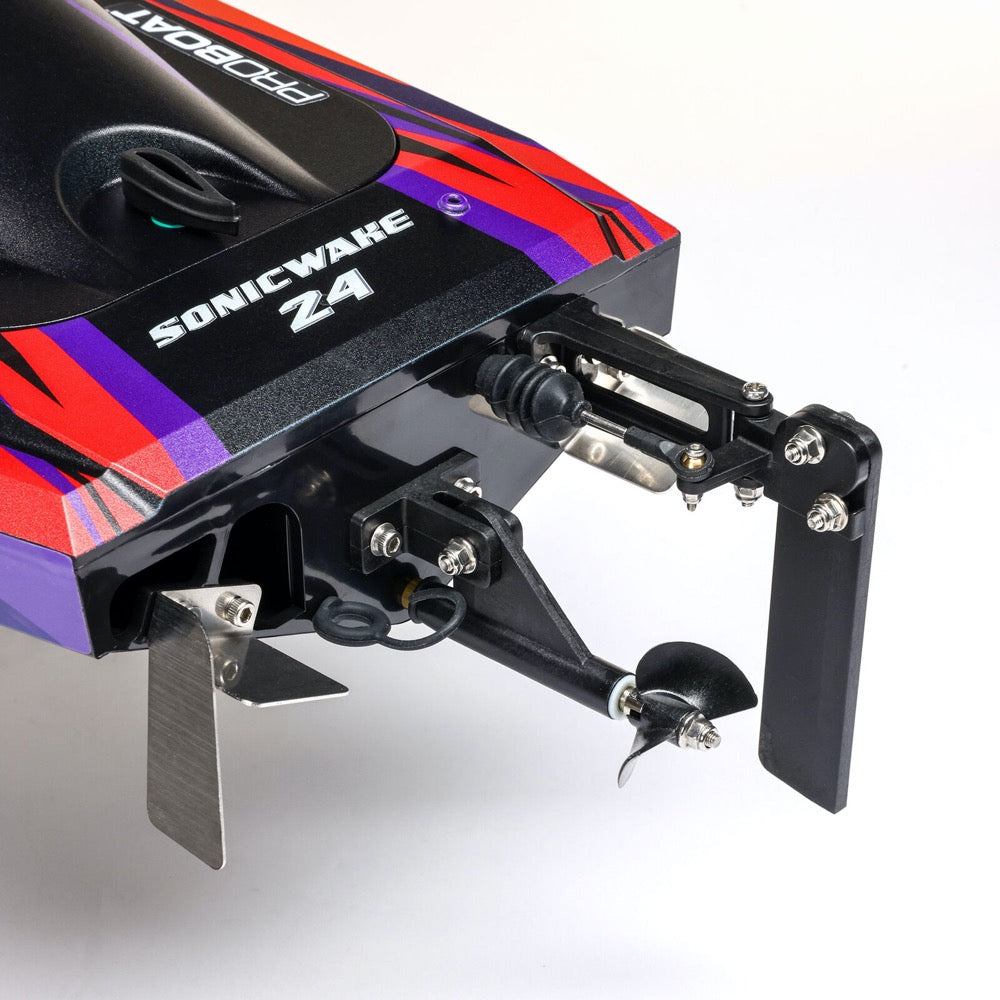 Pro Boat PRB-1992T1 Sonicwake 24inch Self-Righting Brushless Deep-V Boat RTR Red
