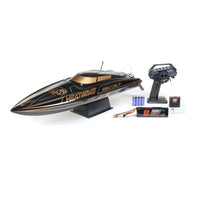 Pro Boat Heatwave Recoil 2 V2 26in Self Righting Brushless Black Gold RC Boat PRB08041V2T1