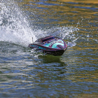 Pro Boat Shreddy Recoil 2 V2 26in Self Righting Brushless Gray Teal Shreddy RC Boat PRB08041V2T2