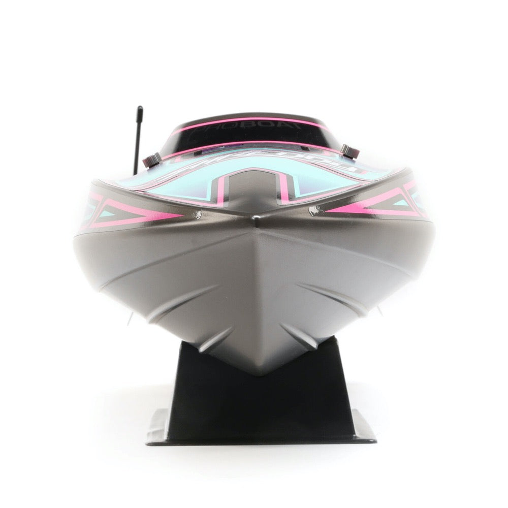 Pro Boat Shreddy Recoil 2 V2 26in Self Righting Brushless Gray Teal Shreddy RC Boat PRB08041V2T2