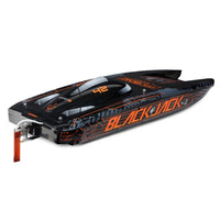 Pro Boat Blackjack 42 inch 8S Brushless RC Catamaran (Black/Orange) PRB08043T1