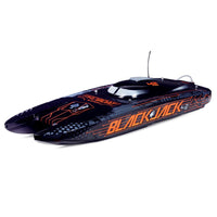 Pro Boat Blackjack 42 inch 8S Brushless RC Catamaran (Black/Orange) PRB08043T1